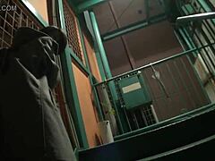 Asian Girl Walks Night Alley With Remote Vibrator Buzzing Intensely