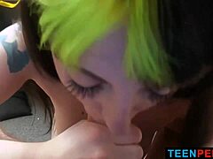 Shoplifter Pixie Small 18+ Gets Punished by Huge Black Cock in Garage