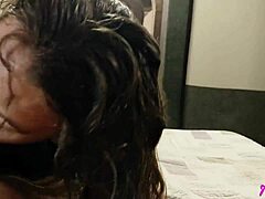 sucking his cock right after shower