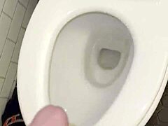Roomate left her thongs in the bathroom. I masturbated with crazy hard dick and fucked her later.