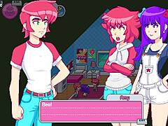 Step sister drops towel in the shower, leading to dandy boy adventures.