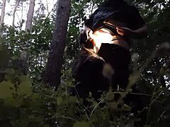 I'm fucking my stepsister deep in her mouth out in the woods to avoid her boyfriend.