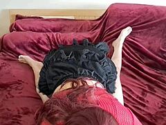 This cute babe starts with a blowjob, making his dick rock hard. Then she squirts wildly in the bedroom romp.
