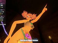 Hungarian vtuber minnah mia dances on cam in european style.