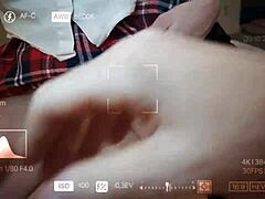 Short video capturing casual moments with a college girl in raw footage style