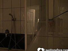 Amazing Brunette Teases And Fingers Herself In Homemade Shower Video
