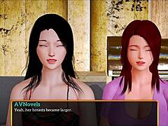 My new family with big tits, ass, and redhead in the game