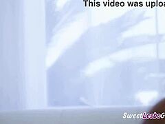 blondie horny teen 18+ lesbian girl get he rpussy doggy style fingered by naughty roommate - cherry kiss sophia sterling