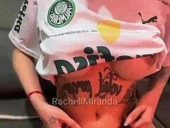 Palmeirense Naughty Latina Shows Off Her Wet Pussy With Tattoos And Piercings