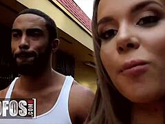 whoa, stunning liza rowe takes her first massive bbc in wild pov action