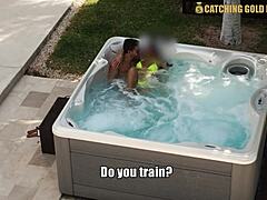 Super Sexy Venezuelan Model Enjoys Jacuzzi and Shower Time