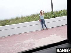 Hey, check out Victoria Liu sucking big dick outdoors!