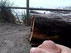 playing on the beach with outdoor public feelings