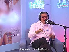 latina kaorianya as multi-orgasmic cosplay model riding sybian machine during juan bustos podcast episode