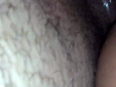 Brunette's Intimate Area In Wet Scene