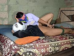 Indian Desi Girl Engages In Steamy Encounter With Step Sister In Bathroom Fingering Session