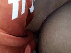 Couple in hot fuck with black anal fetish costumes and pov assfucking