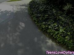 In this outdoor reality scene, an amateur teen gets a massive CUM SPRAY from a monster cock in high definition.