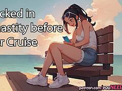 Girlfriend Locks Boyfriend In Chastity Days Before Her Cruise Trip For Femdom Fun