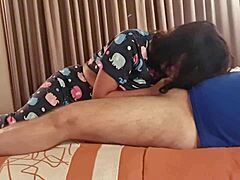 Man, stepsis keeps sneaking into my room when everyone's out and I end up fucking her hard until she orgasms intensely with cum on her natural tits