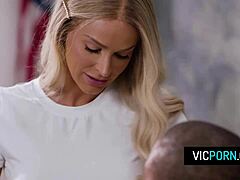 Slutty College Girl Emma Hix Rides Black Teacher's Big Cock in Hardcore Interracial Action