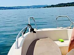 Watch this cute babe wash the boat in her sexy thong swimsuit now that summer arrived!