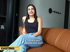 Latina Teen Rides Cowgirl Like a Pro in POV