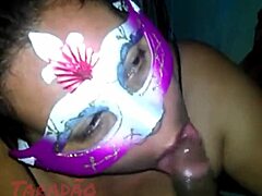 Mature woman sucking and drooling in homemade POV