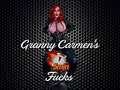 I love how Granny Vampyra pegs and sucks cock as a cum-drinking vampire