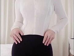 Personal Performance With Shenzhen Female M In OL Roleplay Stripping After Losing Rock Paper Scissors Game