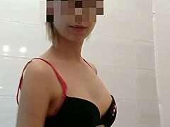 Who Wants to Play with My Small Tits in Bathroom Boldly