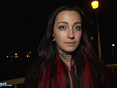 Whoa, public agent nails tattoo babe Sharlotte Thorne in the boiler room! 🔥