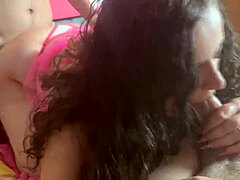 big tits wife feels intense passion fucking another man while her cuckold hubby watches in deep emotion