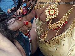 Most beautiful married bhabhi gives a sensual blowjob to her husband