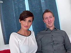 Short Haired Wife Gabrielle Gucci Takes A Huge Black Cock!