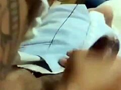 Outdoor Public Pussy Licking and Cum in Mouth Action with Crossdresser in Toilet Setting