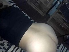 Hey, I pull down her leggings and rub my cock against her tight ass in this teasing close-up