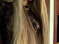 petite blonde latina shakes natural tits in pov with sloppy blowjob rimjob and cum in mouth