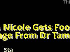 Oh man, Aria Nicole is getting this awesome foot massage from Doctor Tampa right on beat2feetcom
