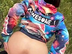 Intense compilation of teen pov squirting with anal assfucking in public outdoor threesome massage sessions