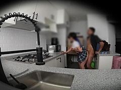 deje una camara escondida en casa de mi vecina ninfomana for doggystyle upskirt action