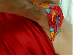 I Feel So Aroused In This Satin Red Dress And Stockings During Deepthroat And Doggystyle