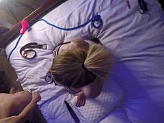 Hidden Camera Catches Blonde Mossimo And Roxy With Monster Big Cock Dildo In Interview