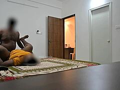 Blowjob Starts The Scene Followed By Intense Hard Fucking As Maid Continues Cleaning The Room