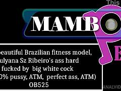 25-Year-Old Beautiful Brazilian Fitness Model Julyana SZ Ribeiro's Ass Hard Fucked By Big White Cock In Intense Anal