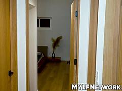 Ariel discovers Solo masturbating with Chloe then decides to teach him intense sexual experiences through interracial threesome with big black cock