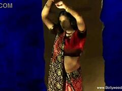 Sacred bollywood honey dances nude with sensual teasing in exotic moves