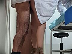 SEXY MEXICAN DOCTOR NATALY GETS FUCKED DOGGYSTYLE IN HIDDEN CAM OFFICE WITH HAIRY PUSSY