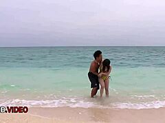 What Happens When Asian Teen Hina Maeda Blows and Fucks Hardcore on Beach