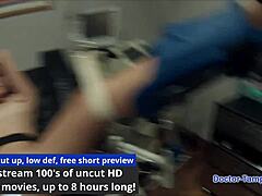 Dr Tampa Locks Up Broad Naomi Alice In Latex With Gloves And Handcuffs Spreading